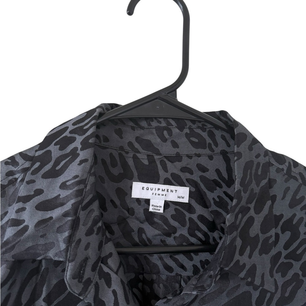 Equipment Essential Leopard Button Down Shirt - image 4